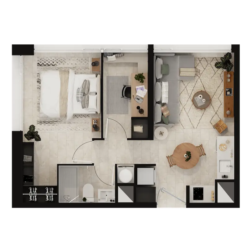 Departamento C2 Portal Baquedano