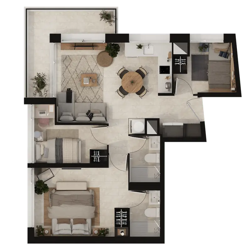 Departamento F Portal Baquedano